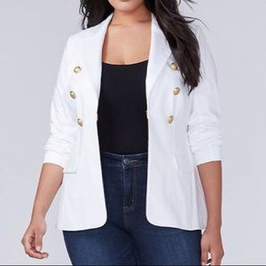 White Military Blazer